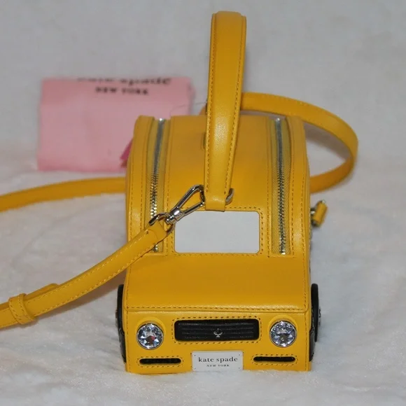 NWT Kate spade Designer Bag leather 3D taxi cab crossbody bag Purse Handbag - Picture 2 of 7